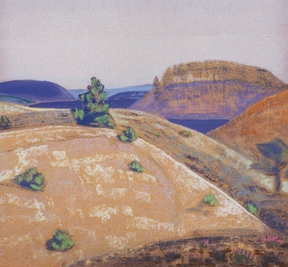 <h4>Пейзаж</h4><p>1910-1915. Картон, пастель. 44.8 x 45 см.</p>