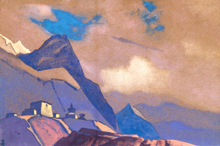 <h4>Тибет. Гималаи </h4><p>1936. Картон, темпера. 30.6 x 45.8 см.</p>