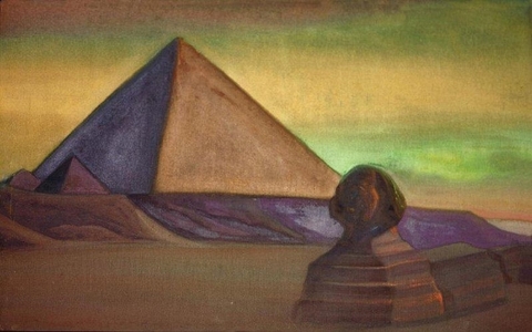 <h4>Египет. Пирамида</h4><p>1939. Холст, темпера. 61 x 99 см.</p>