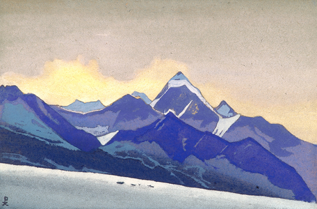<h4>Лахул. Западные Гималаи</h4><p>1936. Картон, темпера. 30.5 x 45.8 см</p>