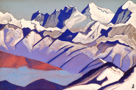 <h4>Эверест </h4><p>1936. Картон, темпера, 30.5 x 45.8 см.</p>