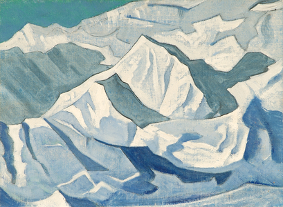 <h4>Снежный подъём </h4><p>1924. Холст на картоне, темпера. 29,8 x 40.4 см. Серия <strong>Himalayas</strong></p>